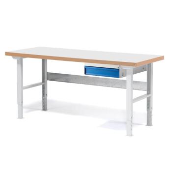 Dielenský stôl SOLID 750, so zásuvkou, nosnosť 750 kg, 1500x800 mm, laminát obrázok