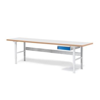 Dielenský stôl SOLID 750, so zásuvkou, nosnosť 750 kg, 2500x800 mm, laminát obrázok
