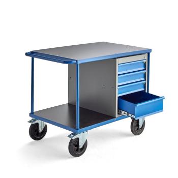Dielenský vozík MOBILE, 1 zásuvková skrinka, 875x1000x700 mm obrázok