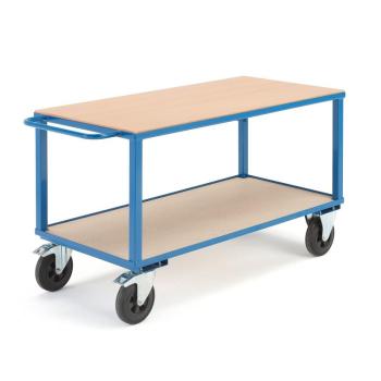 Dielenský vozík SEDAN, 1400x700 mm, nosnosť 600 kg, s brzdami obrázok