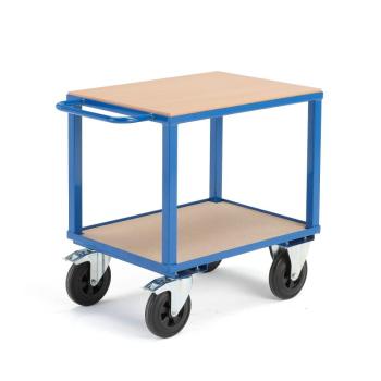 Dielenský vozík SEDAN, 800x600 mm, nosnosť 600 kg, s brzdami obrázok