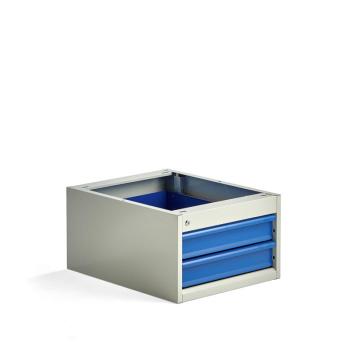 Dielenský zásuvkový kontajner SOLID, 2 zásuvky, 330x535x670 mm obrázok