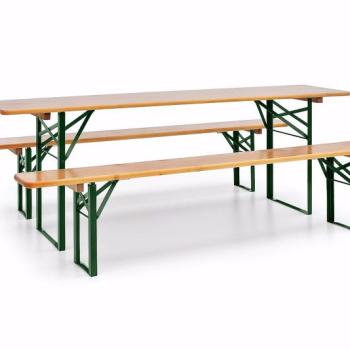 Drevený pivný set Kiefer 2200 x 700 x 250 mm obrázok