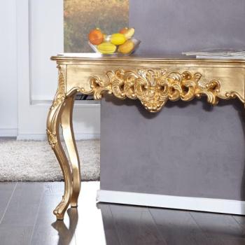 Estila Antická konzola Venice 110cm zlatá obrázok