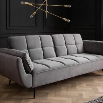 Estila Art-deco dizajnová sedačka Rimadea v sivej farbe 215cm obrázok