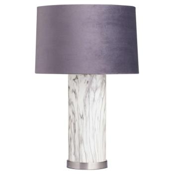 Estila Art-deco luxusná vysoká stolná lampa Arigentte s podstavcom s mramorovým vzhľadom 65cm obrázok