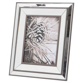 Estila Art- deco zrkadlový fotorámik Belfry s dreveným okrajom 8x10 obrázok