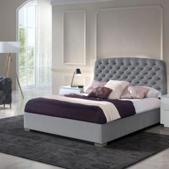 Estila Chesterfield luxusná posteľ Yolanda so zaobleným čelom s čalúnením 140-180cm obrázok