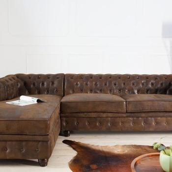 Estila Chesterfield luxusná rohová sedačka Holger ľavá 280cm obrázok