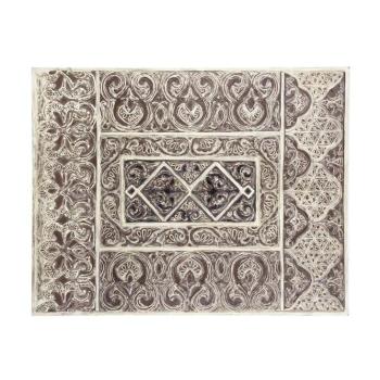 Estila Dekoračný nástenný panel Moletto obdĺžnikového tvaru v štýle etno v svetlých hnedých odtieňoch 90cm obrázok