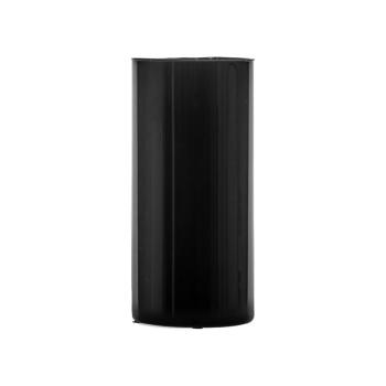 Estila Dizajnová art deco sklenená váza Elegance oválneho tvaru čiernej farby 30cm obrázok