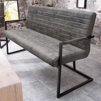 Estila Dizajnová prešívaná lavica Imperial 160cm šedá obrázok