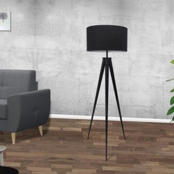 Estila Dizajnová stojaca retro lampa Tripod čierna obrázok