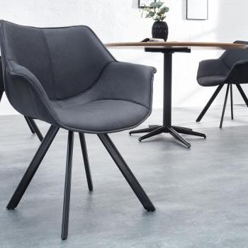 Estila Dizajnová stolička Dutch Retro antická šedá obrázok