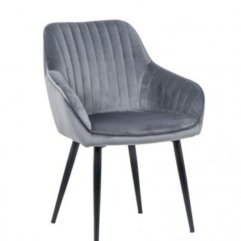 Estila Dizajnová stolička Timeless Comfort striebro šedá obrázok