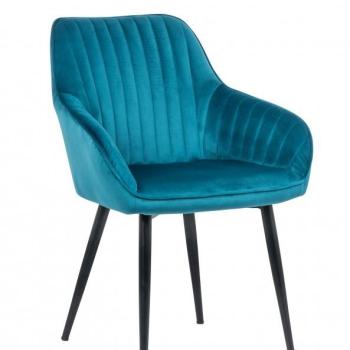 Estila Dizajnová stolička Timeless Comfort tyrkysová obrázok