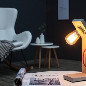 Estila Dizajnová stolná lampa Cement Structure 30cm obrázok