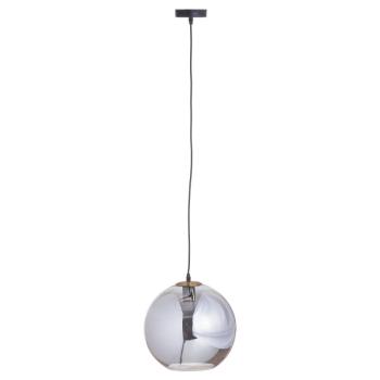 Estila Dizajnová závesná lampa Globe s dymovým motívom sivá 130cm obrázok