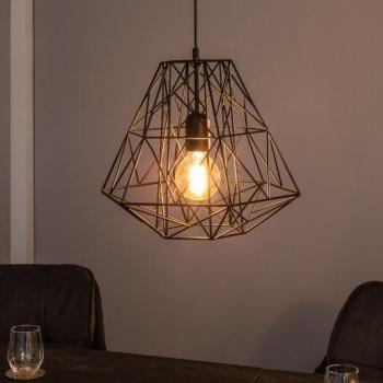 Estila Dizajnová závesná lampa Mira čierna obrázok