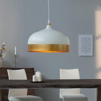 Estila Dizajnová závesná lampa Modern Chic II bielo-zlatá obrázok