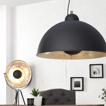 Estila Dizajnové elegantné svietidlo Studio čierne/strieborné obrázok