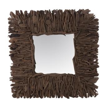 Estila Dizajnové štvorcové zrkadlo NATURAL 100x100cm obrázok