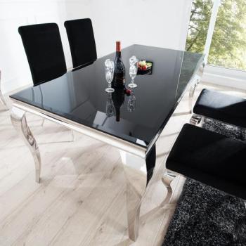 Estila Dizajnový jedálenský stôl Modern Barock 180cm čierna obrázok