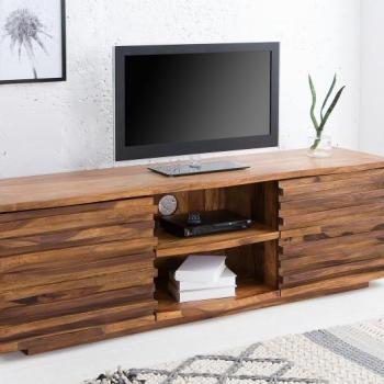 Estila Dizajnový masívny TV stolík 150cm Sheesham obrázok