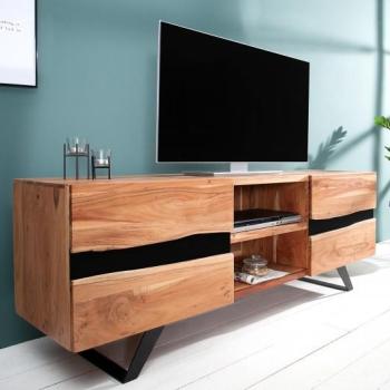 Estila Dizajnový masívny TV stolík Amazonas 160cm obrázok