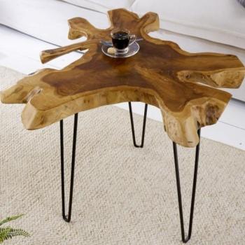 Estila Dizajnový moderný odkladací stolík Wild 60cm obrázok