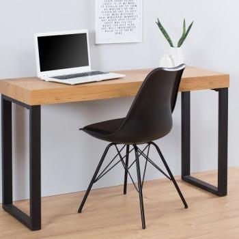 Estila Dizajnový moderný pracovný stôl 120cm čierna/dub obrázok