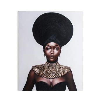 Estila Dizajnový nástenný obraz Exotic Queen s podobizňou ženy na plátne 120x150cm obrázok