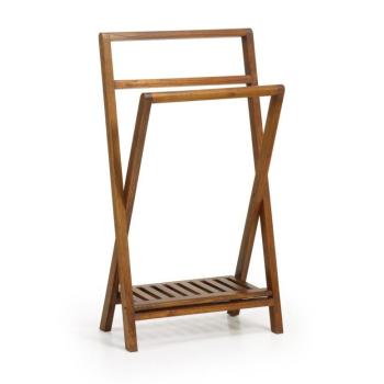 Estila Dizajnový štýlový nemý sluha Star z masívu hnedej farby 95cm obrázok
