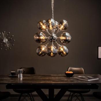Estila Dizajnový závesný atypický sklenený luster 72cm obrázok