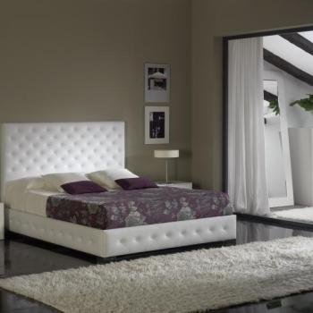 Estila Elegantná chesterfield posteľ ALMA s koženým čalúnením a úložným priestorom 200cm obrázok