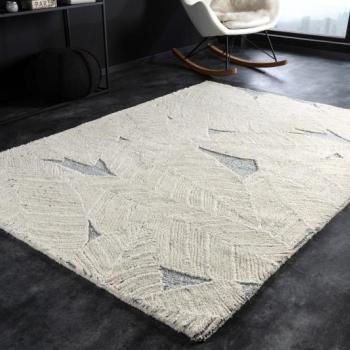Estila Elegantný moderný obdĺžnikový koberec Leaf v béžovo šedej farbe 230x160cm obrázok