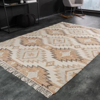 Estila Etno dizajnový koberec Sumeo obdĺžnikového tvaru béžovej farby s geometrickými vzormi 230cm obrázok