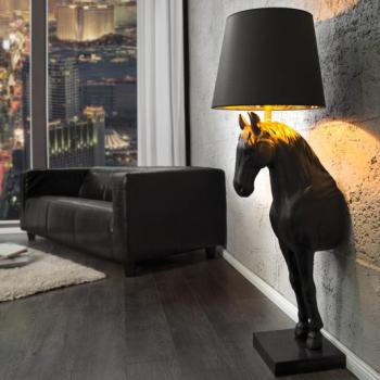 Estila Extravagantná štýlová stojaca lampa Black Beauty čierna obrázok