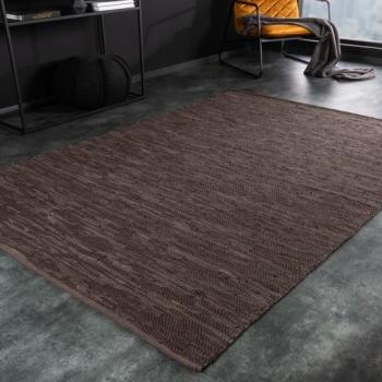 Estila Hnedý koberec Canna z pravej kože obdĺžnikový 230cm obrázok