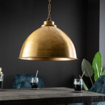 Estila Industriálna závesná lampa Joy v zlatom prevedení s konštrukciou z kovu 115cm obrázok