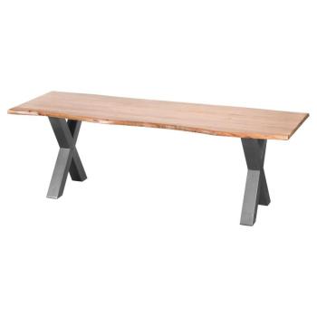 Estila Industriálny dizajnový masívny jedálensky stôl Live Edge 240 cm obrázok