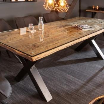 Estila Industriálny jedálenský stôl Barracuda z dreva a kovu 220cm obrázok