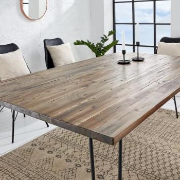 Estila Industriálny jedálenský stôl Leeds akácia 160cm obrázok