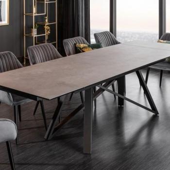 Estila Industriálny nadčasový jedálenský stôl Epinal s keramickou povrchovou doskou 180-220-260cm obrázok