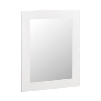 Estila Klasické nástenné obdĺžnikové zrkadlo Blanc v bielom prevedení z masívneho dreva mindi 110cm obrázok
