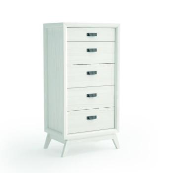 Estila Luxusná elegantná komoda Rodas z masívneho dreva s piatimi zásuvkami 127cm obrázok