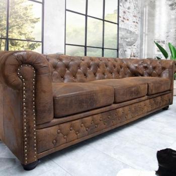 Estila Luxusná elegantná pohovka Chesterfield 205cm obrázok