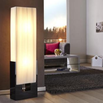 Estila Luxusná jedinečná stojaca lampa Liana biela obrázok