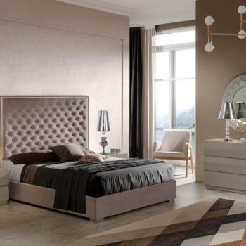 Estila Luxusná manželská posteľ Melody s čalúneným čelom s nadčasovým chesterfield prešívaním 150-180cm obrázok