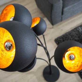 Estila Luxusná moderná stojaca lampa Magma 170cm zlatá obrázok